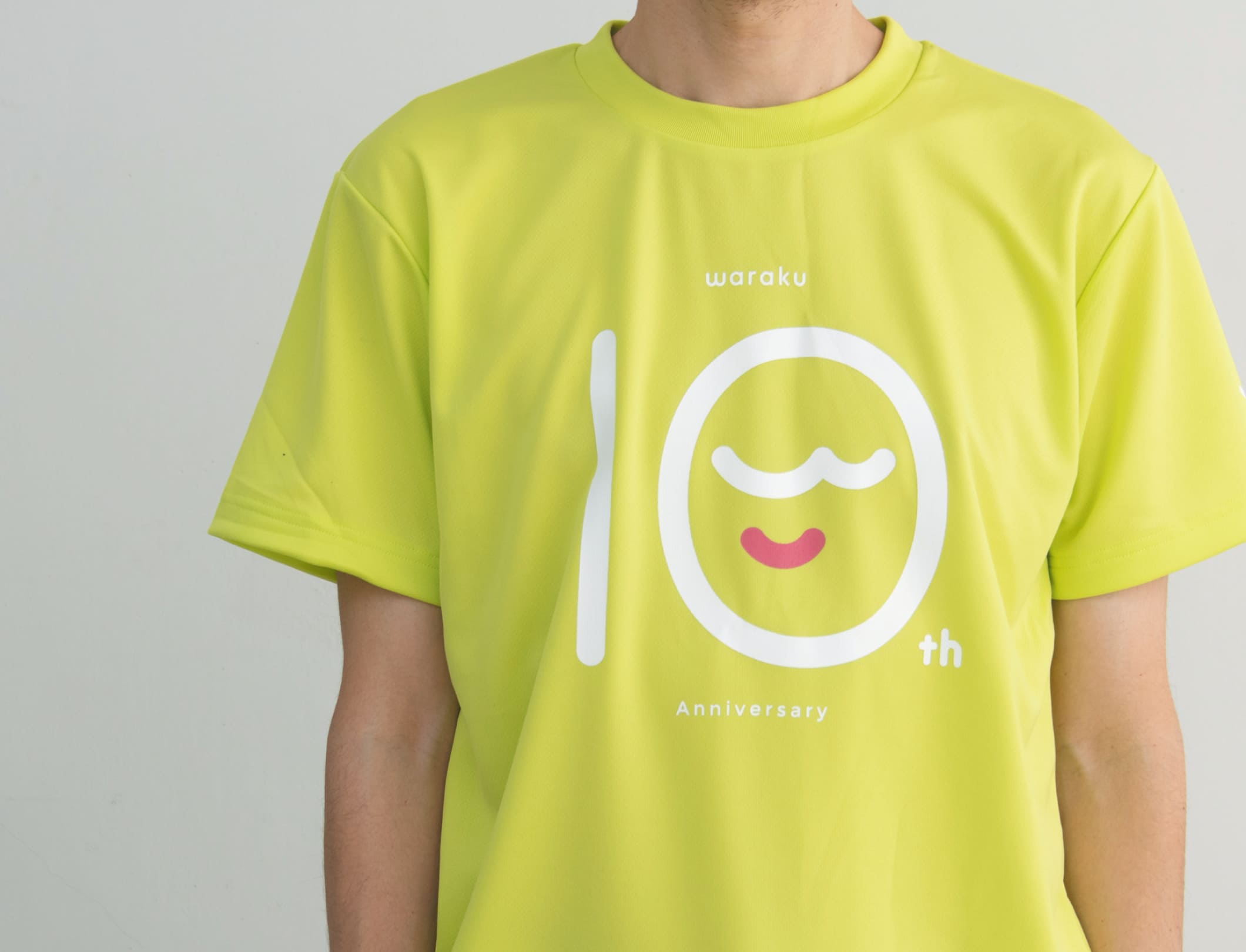 WARAKU わらく 10周年ロゴマーク  Tシャツ・クリアファイル