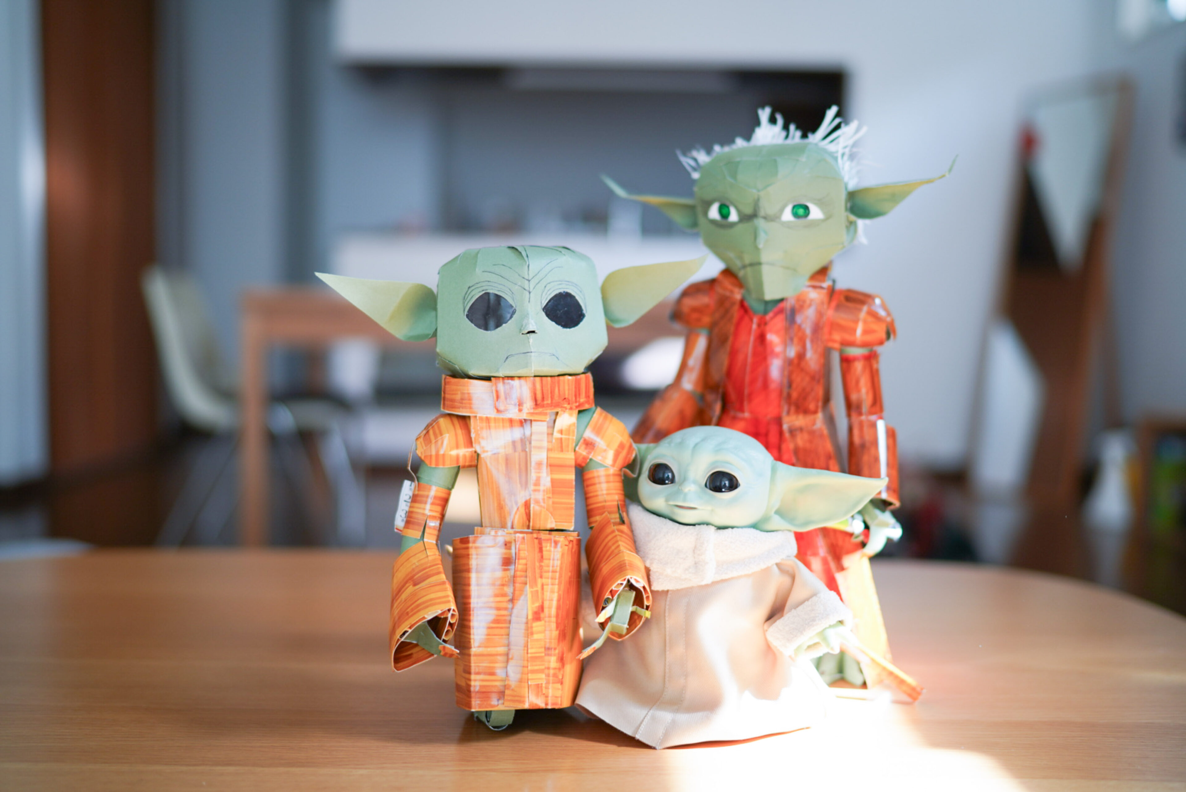 紙ロボット作家ムラタクンのSTAR WARS Grogu&Yoda