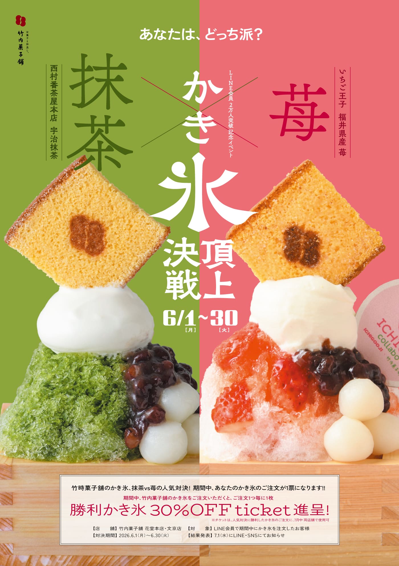 竹内菓子舗 かき氷頂上対決